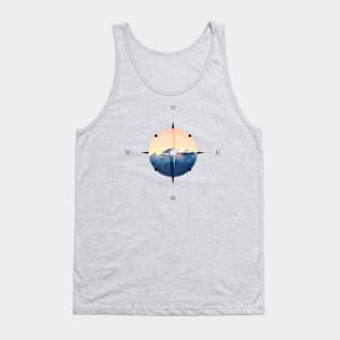 The Mountains Are My Guide Compass Tank Top